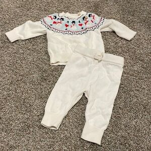 Snowman Fair Isle Top & Bottom Set​​